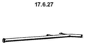 Eberspaecher 17.6.27 Exhaust pipe 17627
