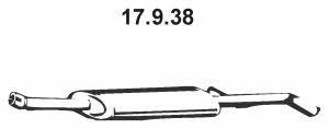 Eberspaecher 17.9.38 Central silencer 17938