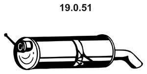 Eberspaecher 19.0.51 End Silencer 19051