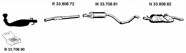  332002 Exhaust system 332002