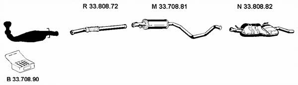  332025 Exhaust system 332025