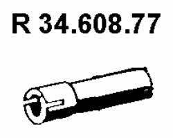 Eberspaecher 34.608.77 Exhaust pipe 3460877