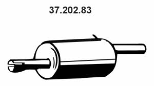 Eberspaecher 37.202.83 End Silencer 3720283