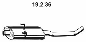 Eberspaecher 19.2.36 Central silencer 19236