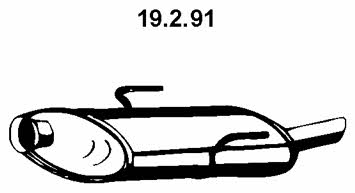 Eberspaecher 19.2.91 End Silencer 19291