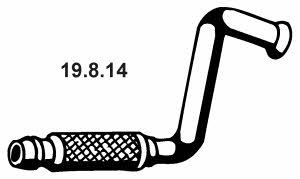 Eberspaecher 19.8.14 Exhaust pipe 19814