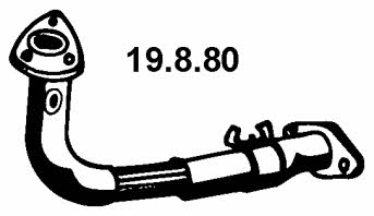 Eberspaecher 19.8.80 Exhaust pipe 19880