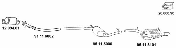 Eberspaecher 20_005 Exhaust system 20005