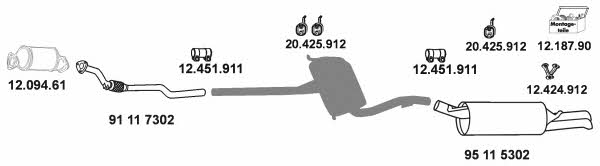 Eberspaecher 20_020 Exhaust system 20020