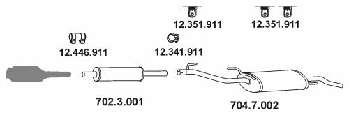  AP_1038 Exhaust system AP1038