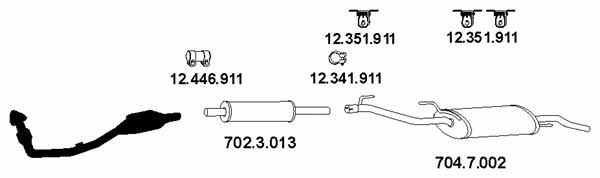  AP_1065 Exhaust system AP1065