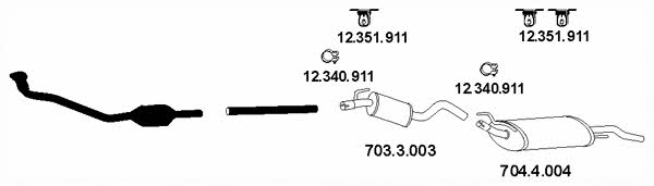  AP_1069 Exhaust system AP1069