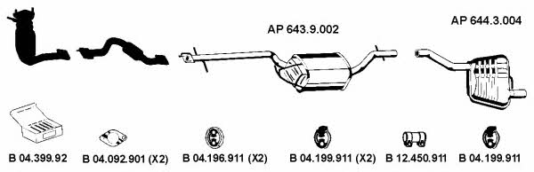  AP_2159 Exhaust system AP2159