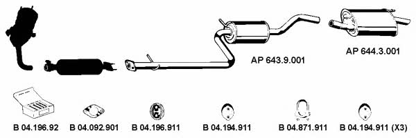 Eberspaecher AP_2175 Exhaust system AP2175