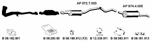 Eberspaecher AP_2198 Exhaust system AP2198