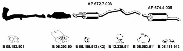  AP_2208 Exhaust system AP2208