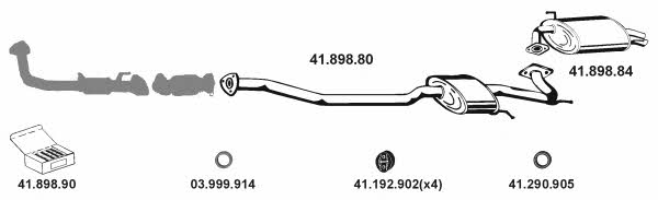 Eberspaecher 412001 Exhaust system 412001