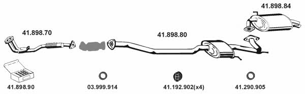  412003 Exhaust system 412003