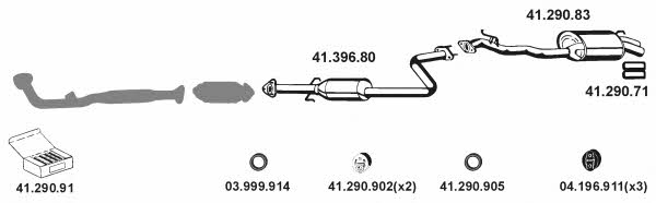  412009 Exhaust system 412009