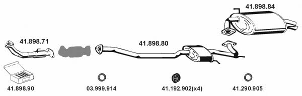 Eberspaecher 412010 Exhaust system 412010