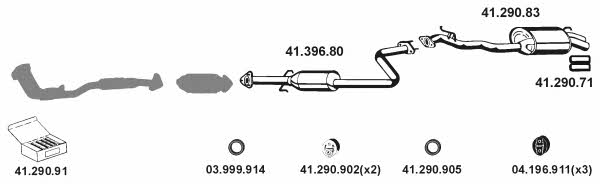  412013 Exhaust system 412013