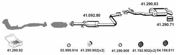 Eberspaecher 412014 Exhaust system 412014