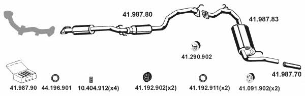  412017 Exhaust system 412017