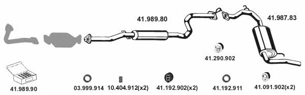  412018 Exhaust system 412018