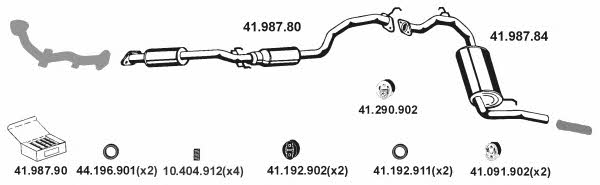  412020 Exhaust system 412020