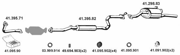  412026 Exhaust system 412026