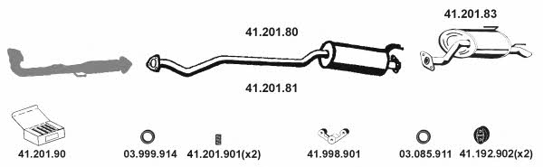  412027 Exhaust system 412027