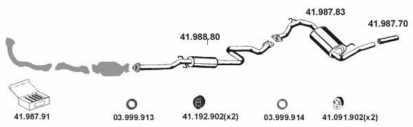  412029 Exhaust system 412029