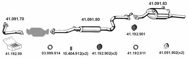  412030 Exhaust system 412030