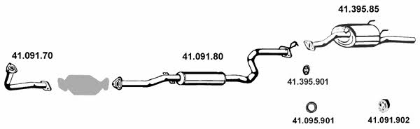  412032 Exhaust system 412032