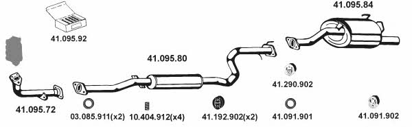  412035 Exhaust system 412035