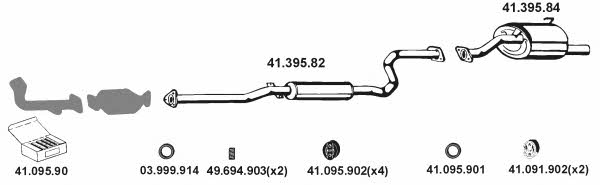  412040 Exhaust system 412040