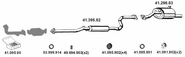  412042 Exhaust system 412042