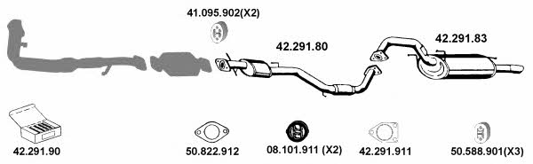  422011 Exhaust system 422011