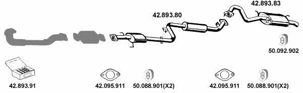  422020 Exhaust system 422020