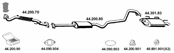  442009 Exhaust system 442009