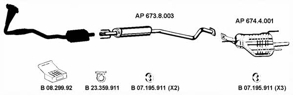  AP_2277 Exhaust system AP2277