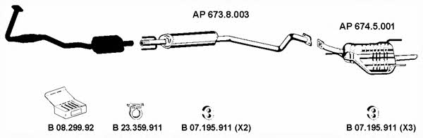  AP_2282 Exhaust system AP2282