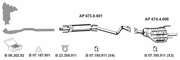 Eberspaecher AP_2302 Exhaust system AP2302