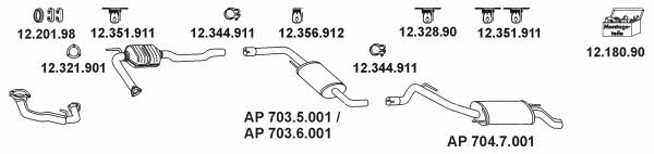 AP_2363 Exhaust system AP2363