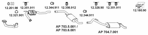  AP_2367 Exhaust system AP2367