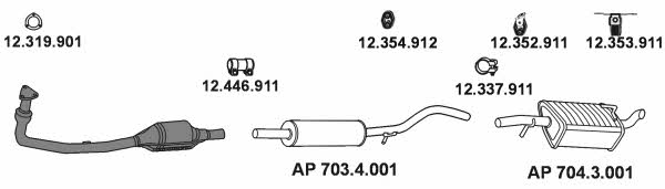  AP_2371 Exhaust system AP2371