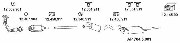  AP_2390 Exhaust system AP2390