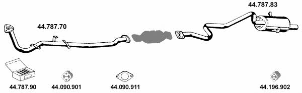  442021 Exhaust system 442021