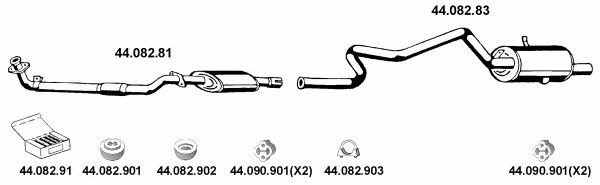  442022 Exhaust system 442022