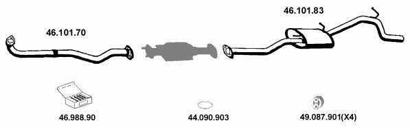 Eberspaecher 462003 Exhaust system 462003